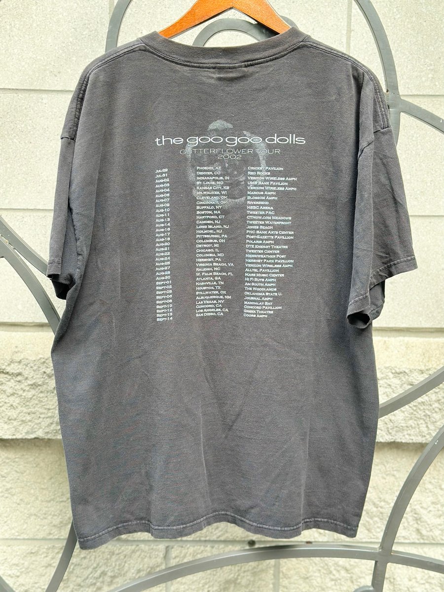 Image of 2002 VINTAGE “THE GOO GOO DOLLS- GUTTER FLOWER TOUR” CONCERT TEE, SIZE: XL