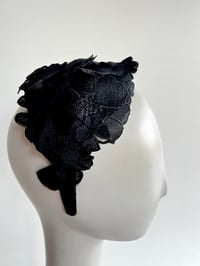 Image 3 of Black lace headpiece