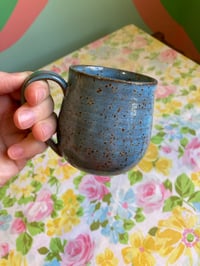 Image 2 of blue speckled teacup