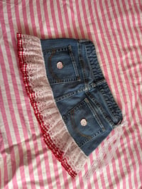 Image 4 of Apple Dreamin’ Mini Skirt 🍎🤍✨(S) 