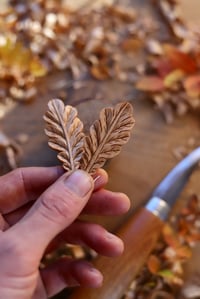 Image 5 of Oak Leaf  Earrings 