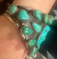 Image 3 of “Sunburst Sovereign” - Monumental turquoise cuff