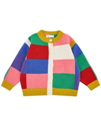 Image 2 of Color block cardigan 