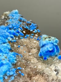 Image 19 of Rare Cyanotrichite On Quartz Matrix Specimen | Guizhou China