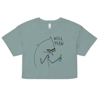 Image 4 of hell yeah Women’s crop top 