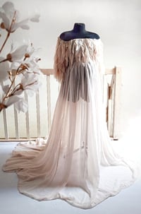 Image 1 of Photoshooting beige dress Graziella |2 pieces | size M-L | set skirt and top