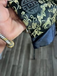 Image 4 of Vintage oriental blazer, black and gold