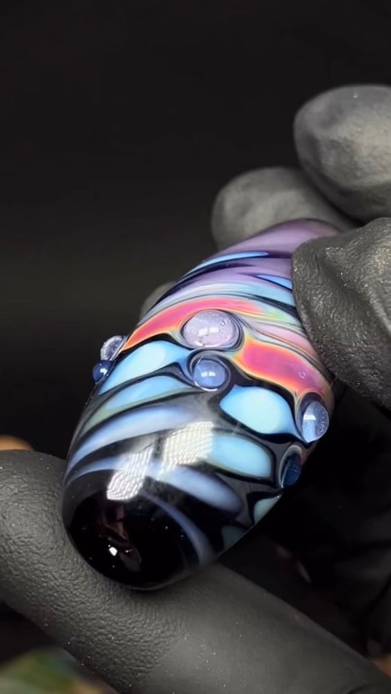 Purple Wave Focal Bead Image 5