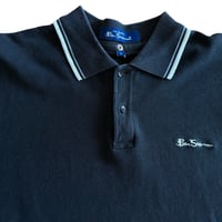 Image 6 of Vintage Black Ben Sherman Polo Shirt Men’s- Size M