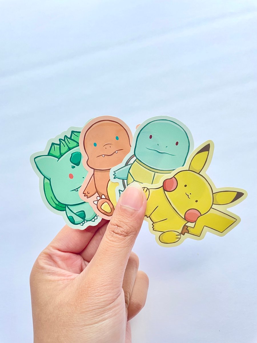 Derpy Pokemon GEN1 Stickers | artsyvushop