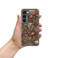 Image 7 of Boho Nature Cottagecore Inspired Hedgehogs Among Mushrooms Clear Case for Samsung®