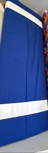 Solid royal blue fabric. 100% COTTON