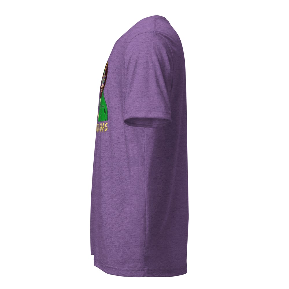 Image of Happy Mardi Gras From Bob Ross, Short sleeve t-shirt