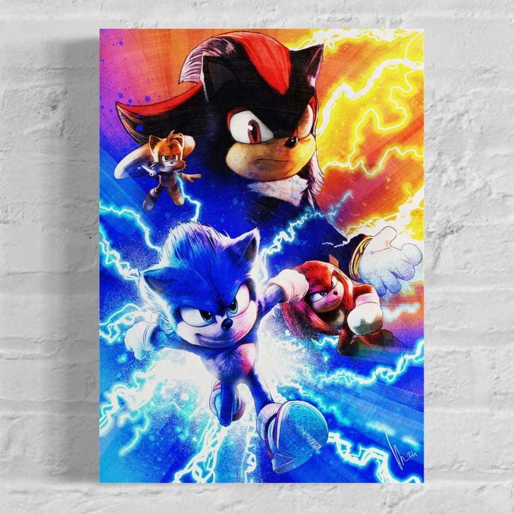 Sonic The Hedgehog A3 300gsm Giclée Art Print
