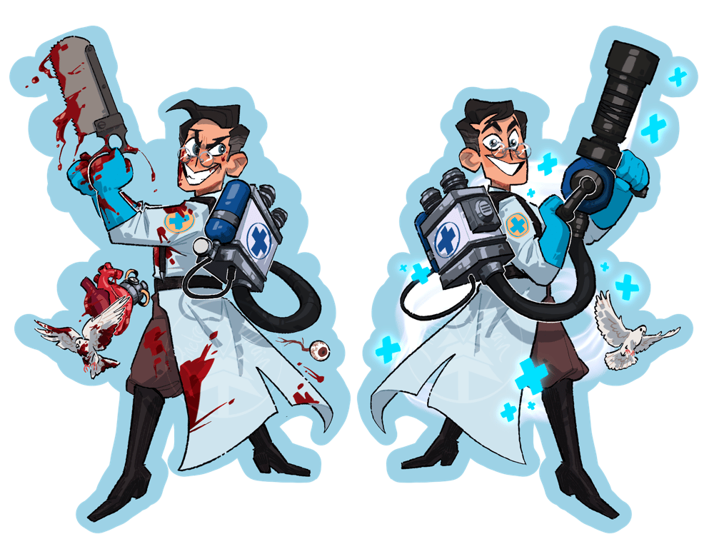 Image of TF2 Medic Keychain 