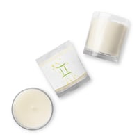 Gemini Zodiac Glass jar soy wax candle