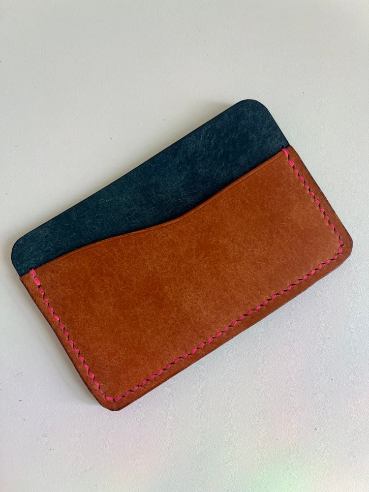 Image of Olmo/Sapphire Pueblo (Neon Pink)  Horizontal Cardholder 