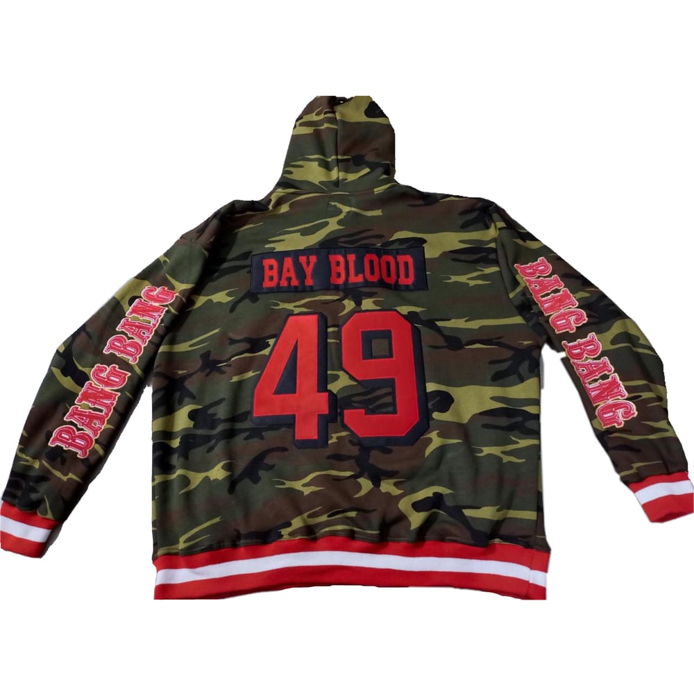 Image of 49ER GANG CUT AND SEW HOODIE (Camouflage)