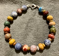 Image 2 of Australian Mookaite, Snowflake Sodalite, Ocean Jasper and K2 Stone - Size 7.5
