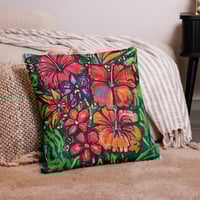 Image 2 of "Heatwave Garden" Premium Pillow