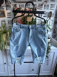 Image 1 of Distressed shorts 
