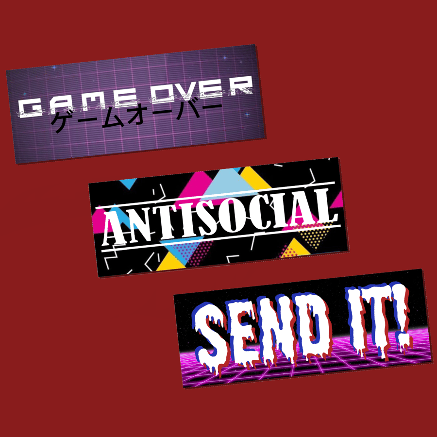 Image of 5.5” Retro Slap Stickers