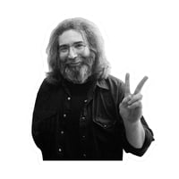 Jerry Garcia Peace 3” Stickers