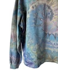 Image 10 of L 100% Cotton French Terry Sweatsuit Set in Earthy Spiral Ice Dye