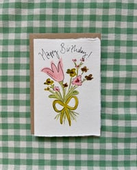 Image 1 of Happy Birthday Floral Card