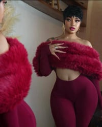 Image 2 of Barbie Fur top jumpsuit 