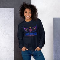 Image 3 of BOSSFITTED Neon Pink and Blue Logo Unisex Sweatshirt