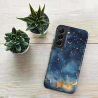 Image 16 of Celestial Constellation Night Sky Stars and Clouds Painting Tough case for Samsung®