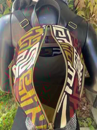 Image 4 of  Designs By IvoryB Backpack Kuba Cloth Ankara Print