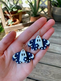 Image 2 of Sparkly Blue Spooky Moths