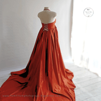 Image 2 of Photoshooting dress Bella | glitter dusty orange | size S-M