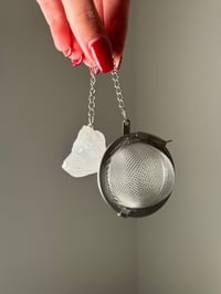 CLEAR QUARTZ CRYSTAL TEA STRAINERS