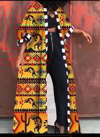 Image 5 of Geometric & Animal Print Geometric & Animal Print Open Front Top