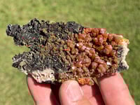 Image 8 of Vanadinite On Black Barite Specimen #2121