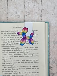 Image 2 of Rainbow Balloon Dog Magnetic Bookmark