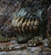 Image 10 of Old Bone Dental Ring Box- ring storage stash box handmade, one off