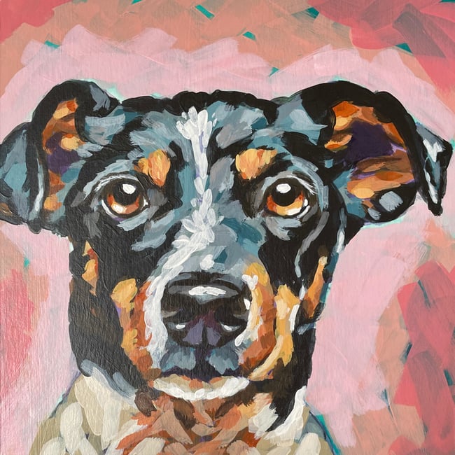 Custom Dog Portrait - Booking Fee for Jackie Berumen