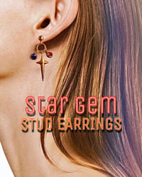 Image 6 of STAR GEM STUD EARRINGS 