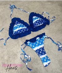 Blue LV Ruffle
