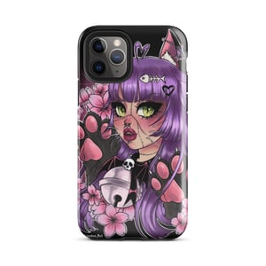 Image of Cute Goth kitty Tough iPhone case