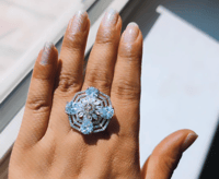 Image 1 of Ankita_American Diamond Adjustable Ring 