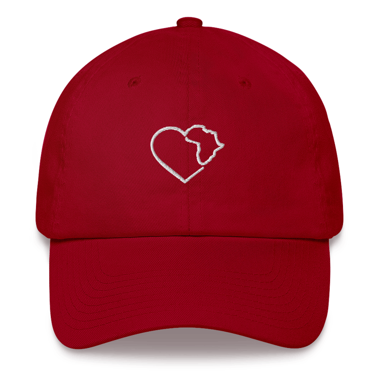 Black Love African Heart Embroidered Luvblacklove Dad hat Image 5
