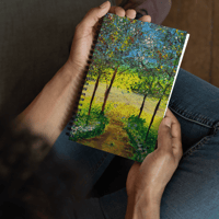 Spiral notebook (A walk through the forest)