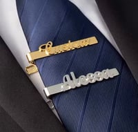 Image 2 of Custom Name or Initials tie clip 