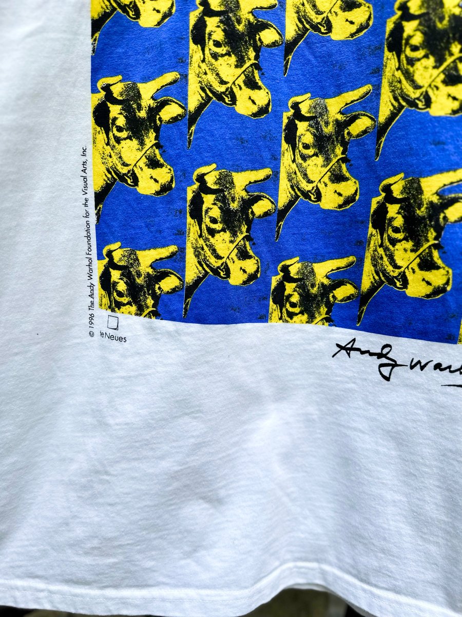 Standout Vintage — 1996 Vintage ANDY WARHOL Cow Wallpaper Art Tee 