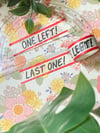 "Last One / One Left" Washi Tape!
